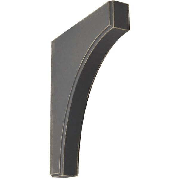 Ekena Millwork 1 3/4"W x 10"D x 12"H Clarksville Wood Vintage Decor Bracket, Black BKTWD02X10X12CVBL - main